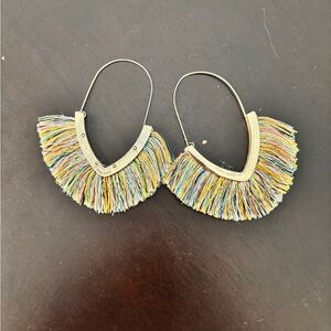 Multi-color Fringe Earrings